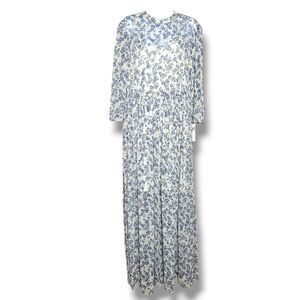 Donna Morgan Size 10 Dress Wink Floral D4069M Sheer Maxi Casual